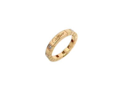 Cartier Raniere Ring Half Diamond "Yellow Gold"
