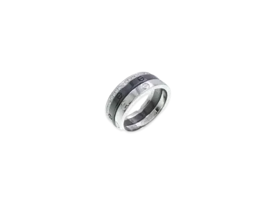 Cartier Love Ring Three Hoop Diamond 18K "White Gold"