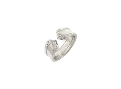 Cartier C2 Ring Diamonds "White Gold"