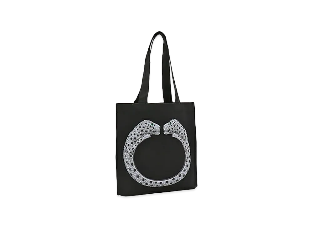 Cartier Women's Tote Bag V&A Exhibition Victoria & Albert Museum Cartier Exhibition Exclusive Item "Panthere Bangle"