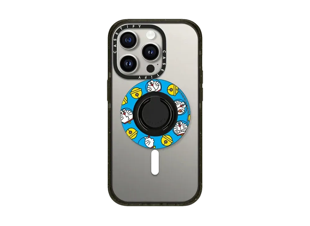 ケースティファイ x ドラえもん スナッピー リング ホルダー "ブラック"