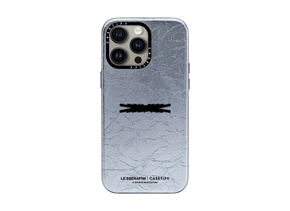 CASETiFY x LE SSERAFIM EASY Signature Case "Silver"