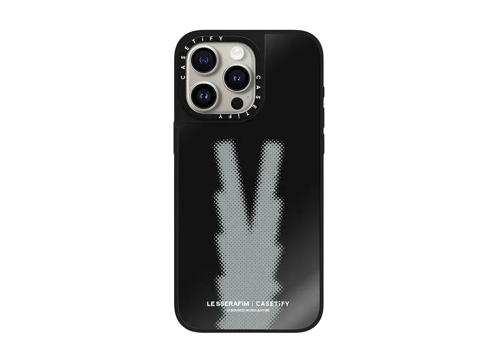 CASETiFY x LE SSERAFIM EASY Logo Case "Matte Black"