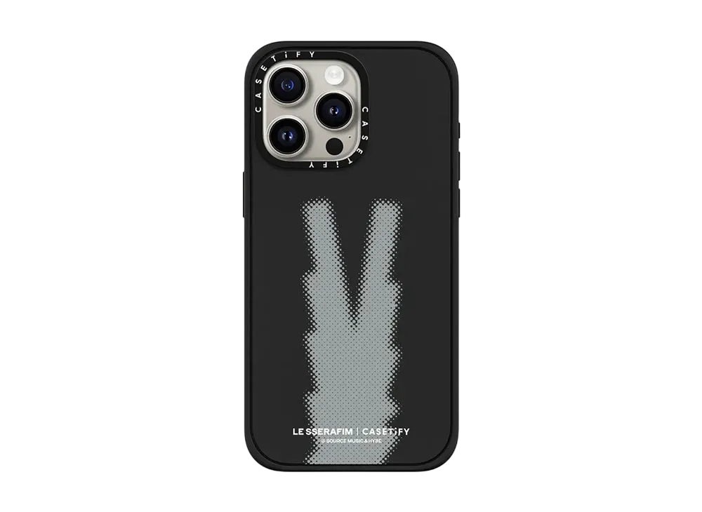 CASETiFY x LE SSERAFIM EASY Logo Case "Matte Black"