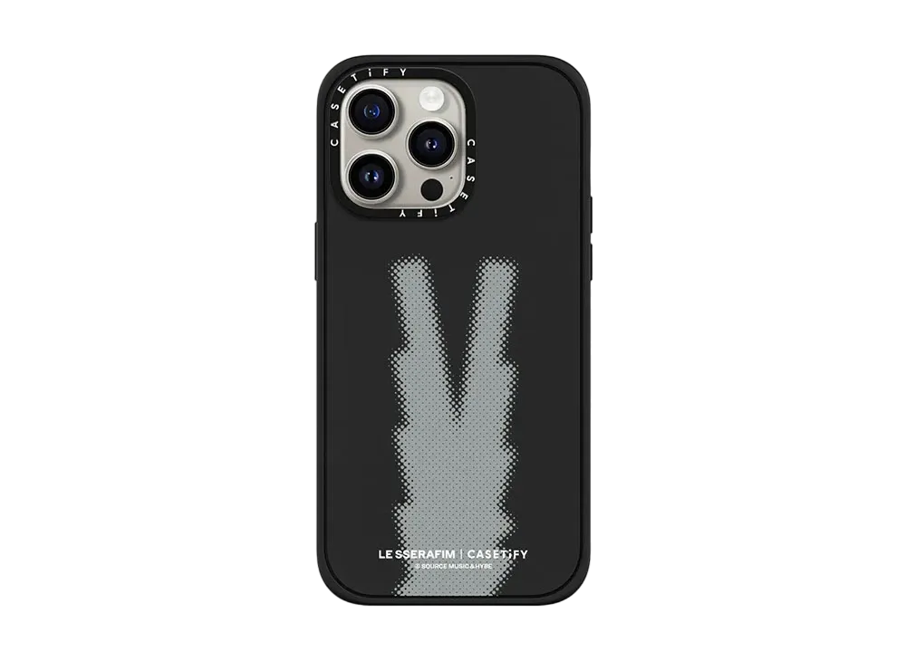 CASETiFY x LE SSERAFIM EASY Logo Case "Matte Black"