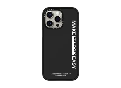 CASETiFY x LE SSERAFIM EASY Message Case "Matte Black"