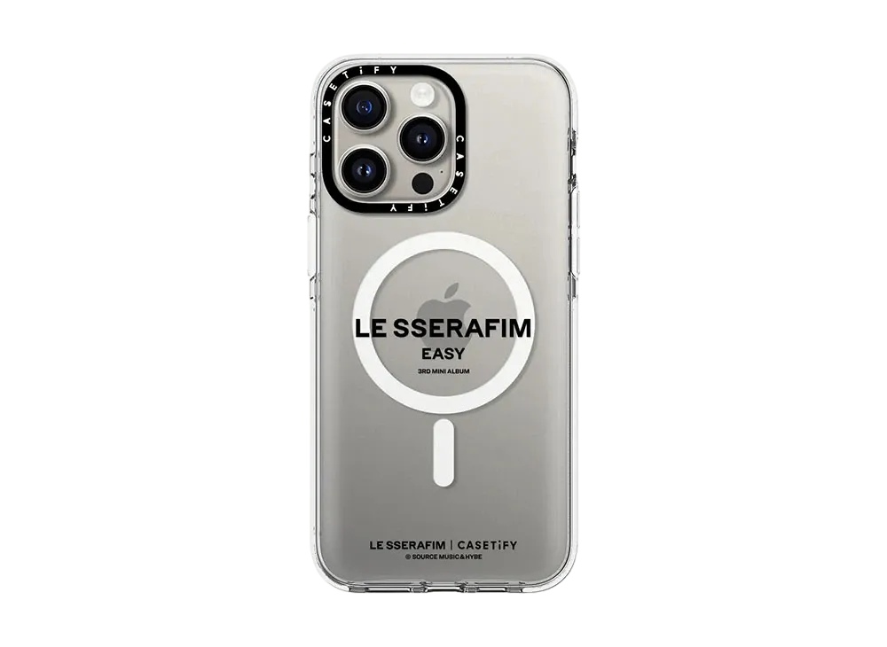 CASETiFY x LE SSERAFIM EASY Title Case "Clear"