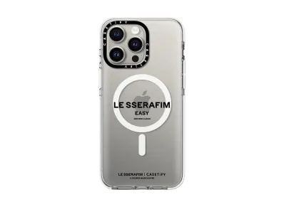 CASETiFY x LE SSERAFIM EASY Title Case "Clear"