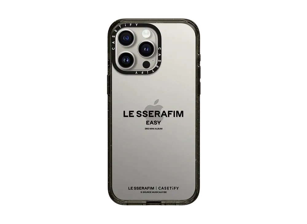 CASETiFY x LE SSERAFIM EASY Title Case "Clear"