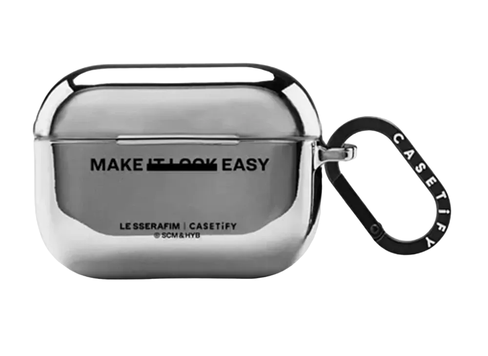 CASETiFY x LE SSERAFIM EASY Message Earbuds Case "Silver"