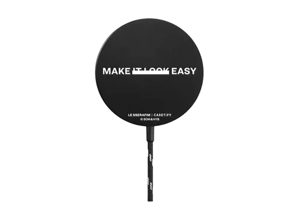 CASETiFY x LE SSERAFIM EASY Message Magnetic Wireless Charger "Black"