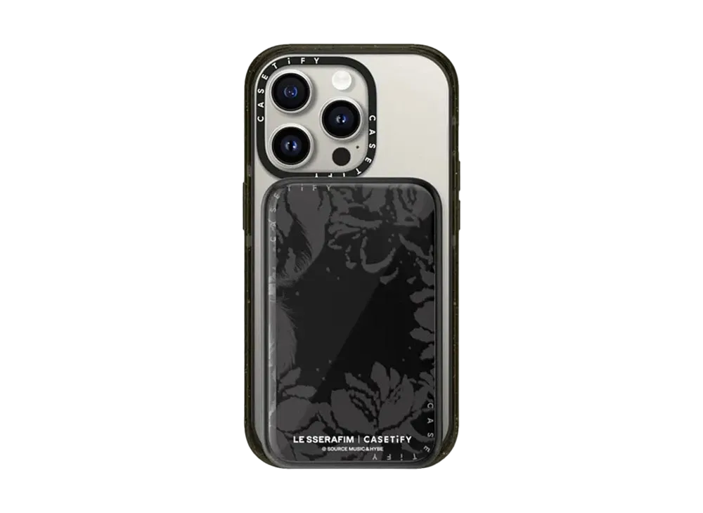 CASETiFY x LE SSERAFIM EASY Pattern PowerThru PowerBank "Black"