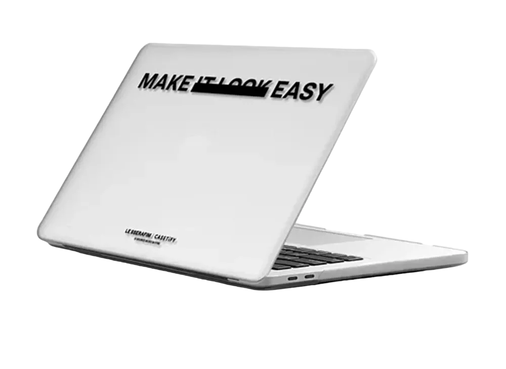 CASETiFY x LE SSERAFIM EASY Message Laptop Snap Case "White"