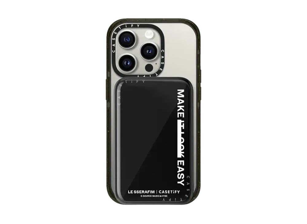 CASETiFY x LE SSERAFIM EASY Message PowerThru PowerBank "Black"