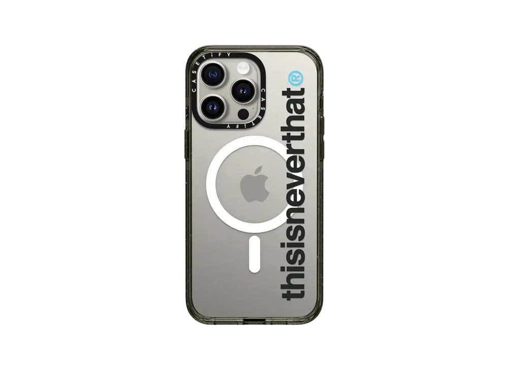 CASETiFY x thisisneverthat Black T-Logo Case "Clear"