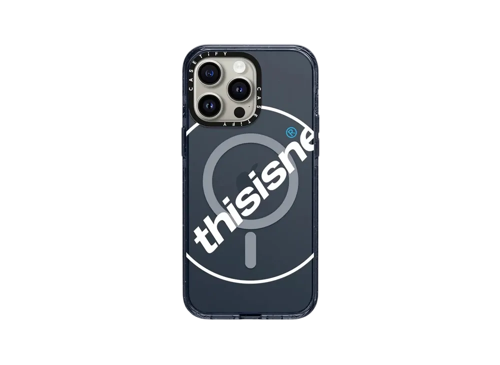 CASETiFY x thisisneverthat White C-Logo Case "Classic Blue"