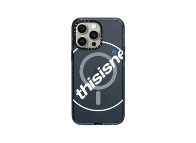 CASETiFY x thisisneverthat White C-Logo Case "Classic Blue"