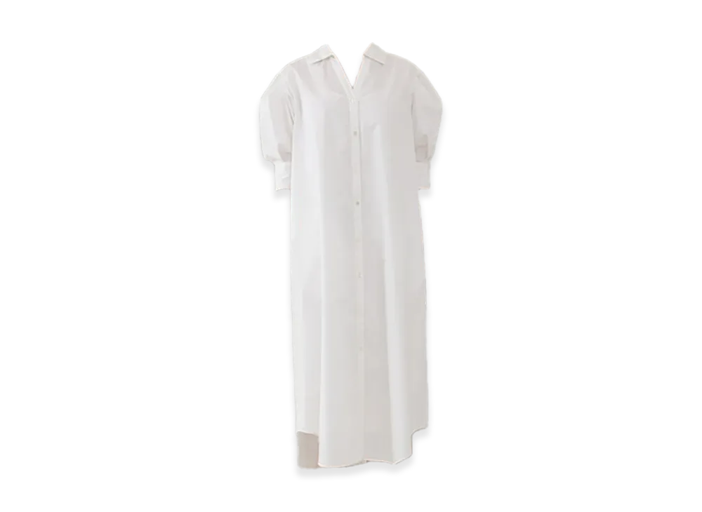 CASA FLINE Women's Shirt Gown Long Dress "White"