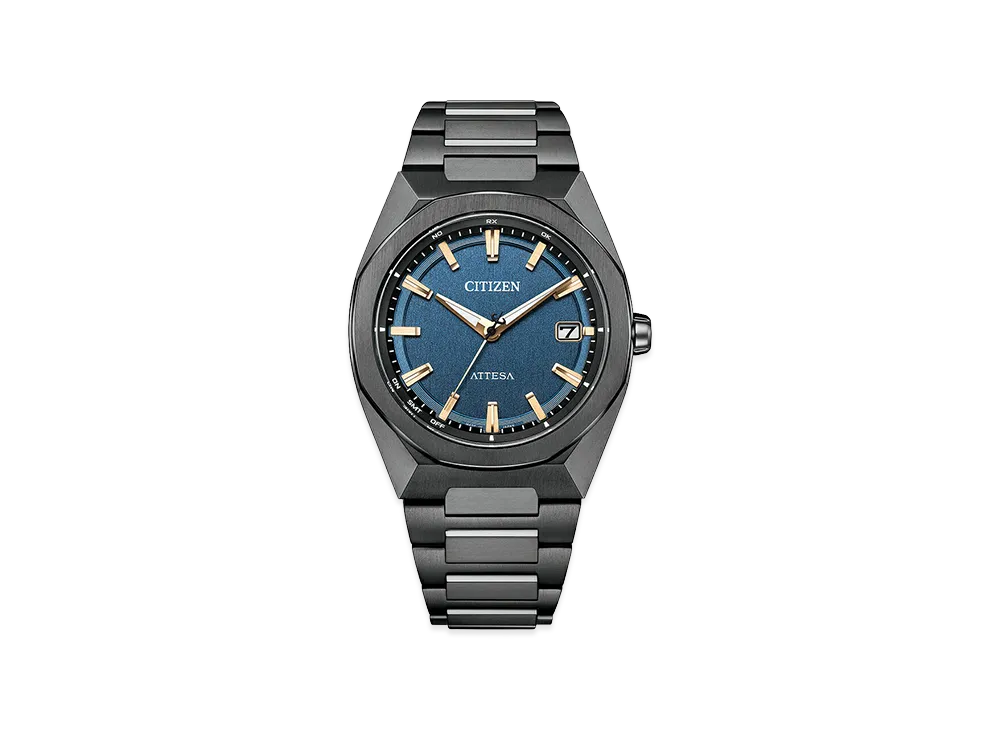 CITIZEN Attesa Act Line Black Titanium Series Watch Radio-Controlled Light-Powered Eco-Drive "Navy"