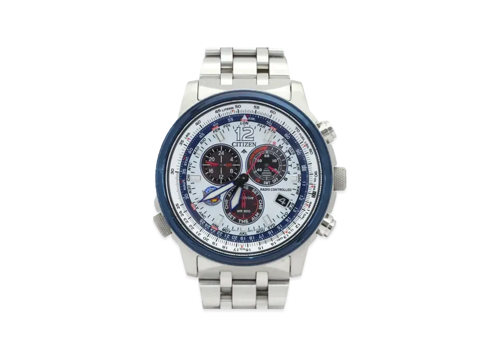 CITIZEN Promaster Eco-Drive Radio Watch Blue Impulse Limited Model CB5867-79A