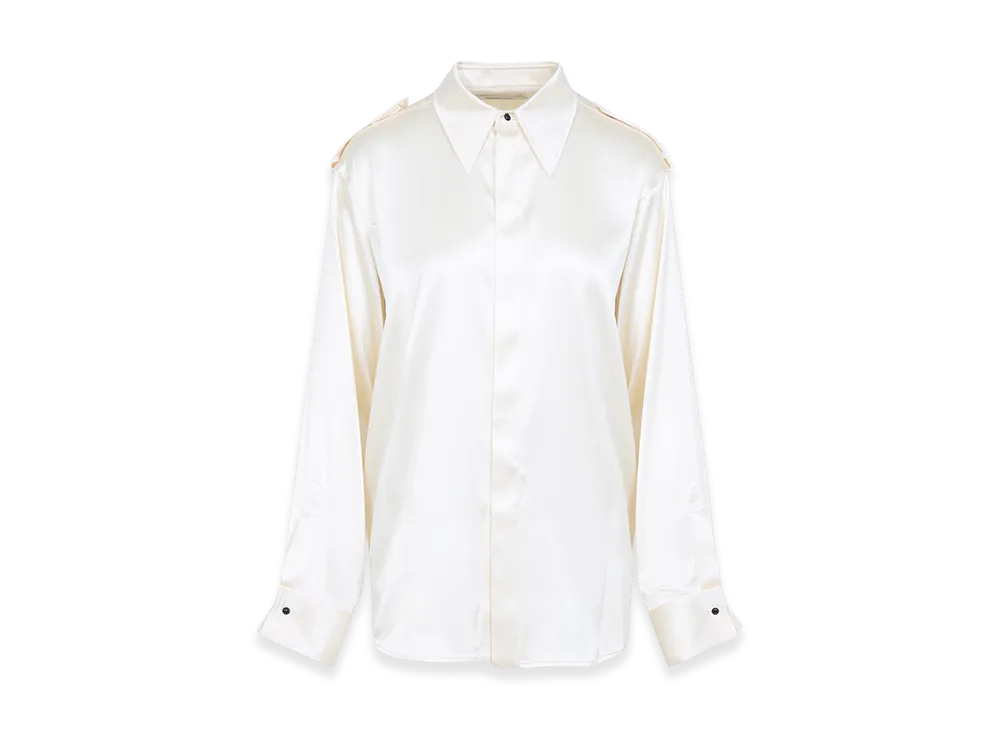 PHOEBE PHILO Liquid Utility Shirt "Cream"