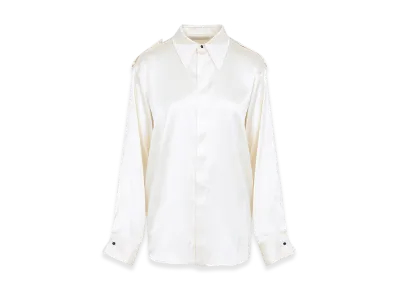 PHOEBE PHILO Liquid Utility Shirt "Cream"