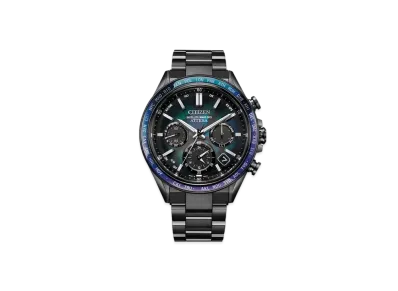 CITIZEN Attesa ACT Line/Black Titanium TM Series Layers Of Time -Time Laminating- World Exclusive 1900 "Black/Blue/Purple" CC4057-60E