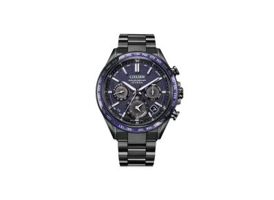 CITIZEN Attesa ACT Line Black Titan Series "Blue Purple" CC4059-64L