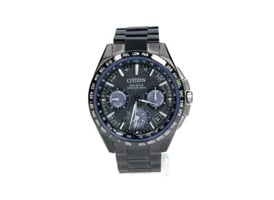 CITIZEN Atessa Eco-Drive Double Direct Flight "Light Black/Blue" CC9017-59L