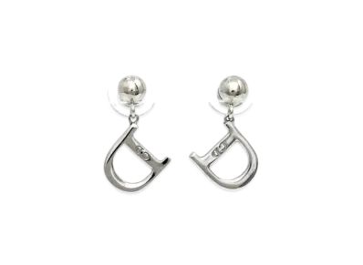 Dior Swing Stud Earrings D "Silver"