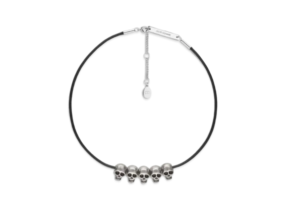 Dior DiorHomme Skull Necklace "Silver"