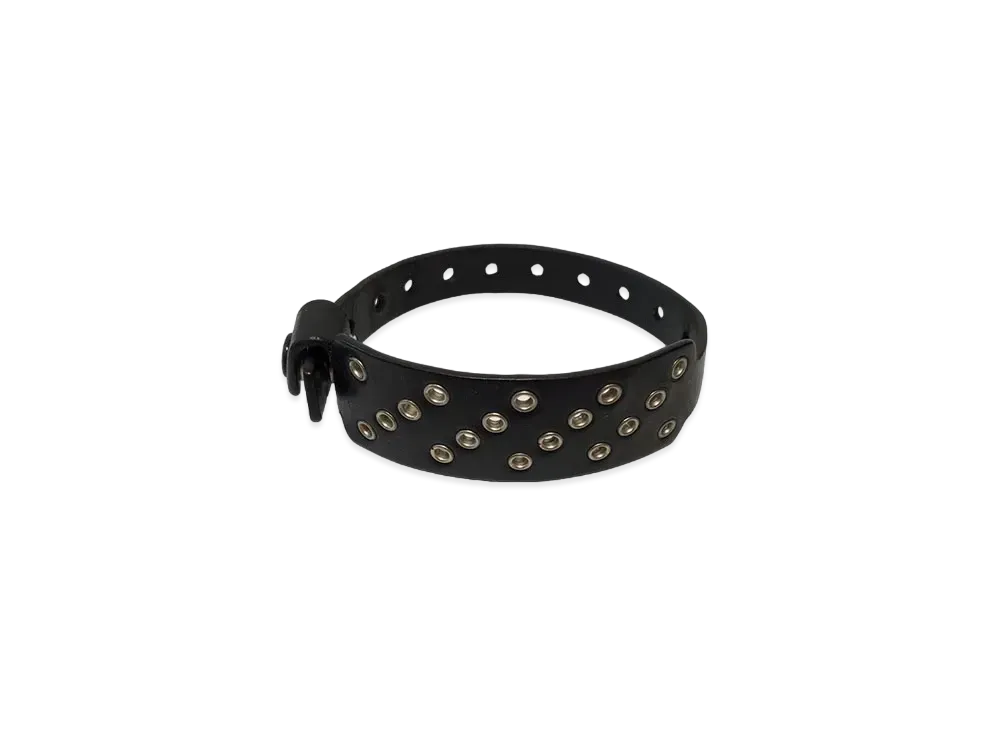 Dior DiorHomme Eyelet Leather Bracelet "Black"