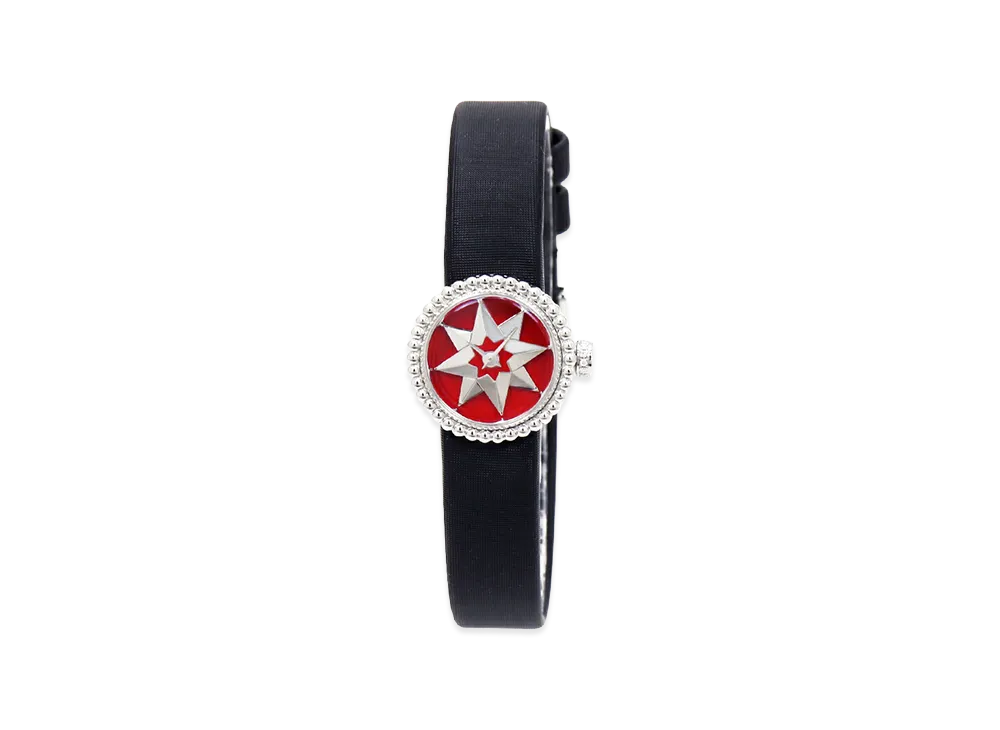 Dior Women's La D de Dior Women's Quartz 19mm "Black/Red/Silver"