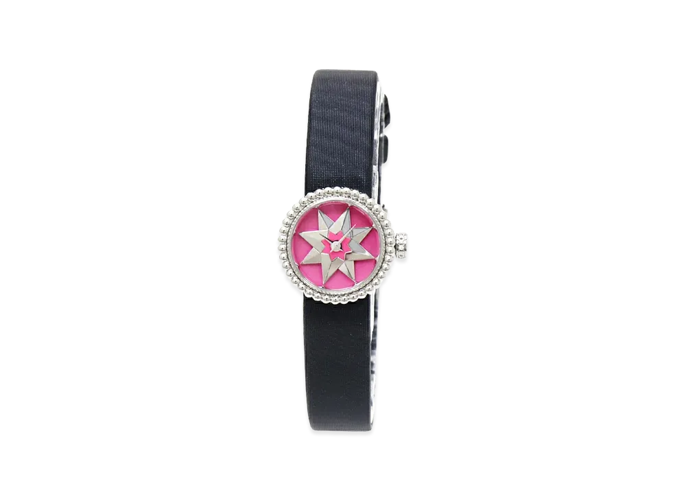 Dior Women's La D de Dior Women's Quartz 19mm "Black/Pink/Silver"