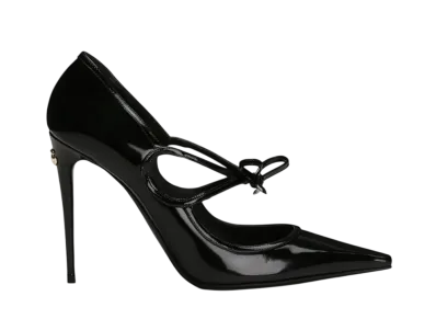 DOLCE&GABBANA Women's Polished Calfskin Pumps "Black"
