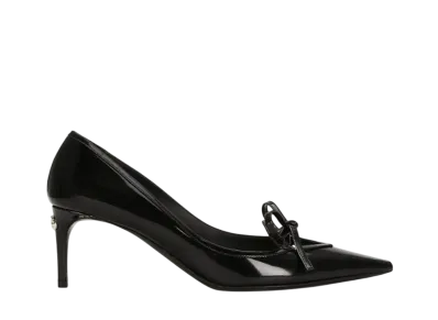 DOLCE&GABBANA Women's Polished Calfskin Pumps "Black"