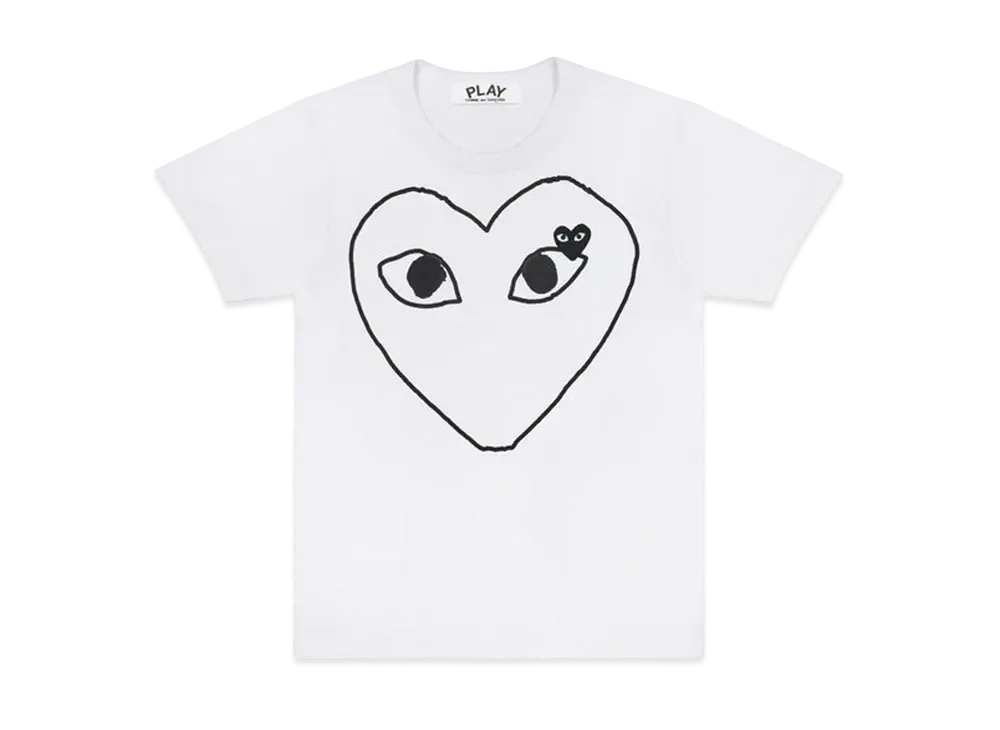 COMME des GARCONS PLAY CDG AX-T102-051 "White"
