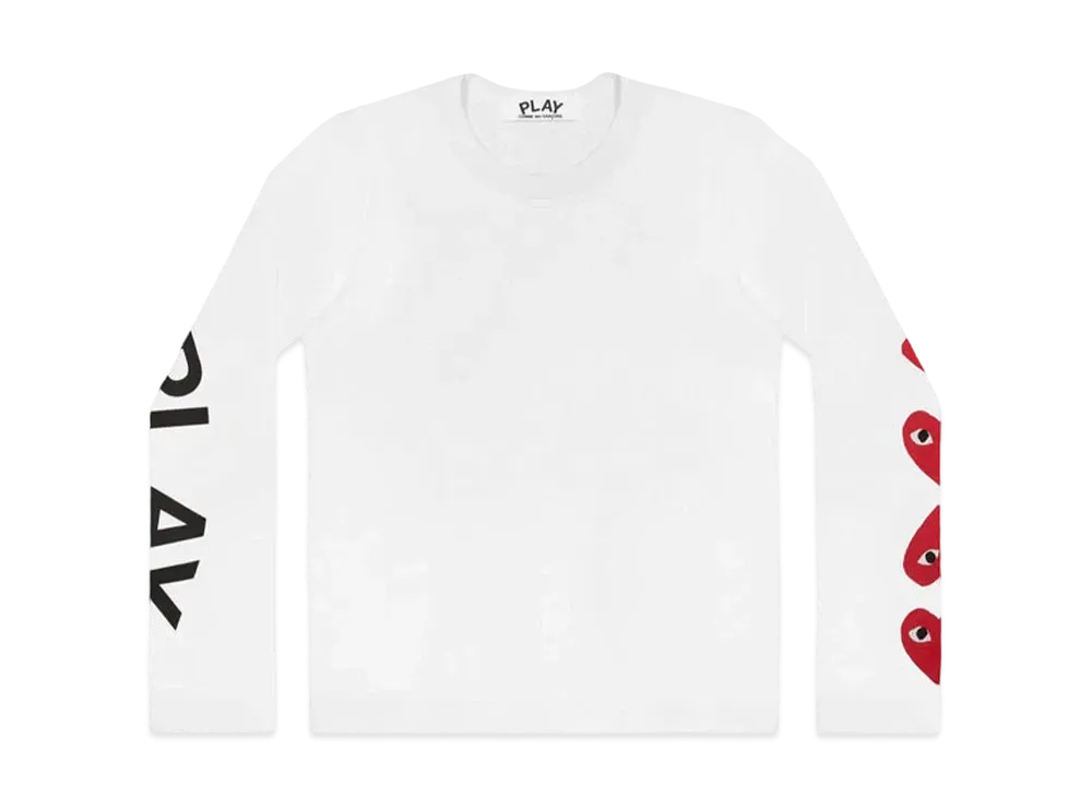 COMME des GARCONS PLAY CDG AX-T262-051 "White"