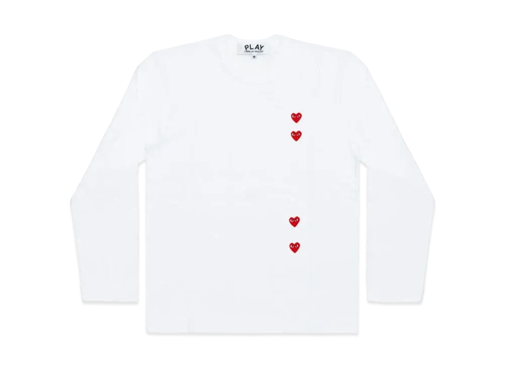 COMME des GARCONS PLAY CDG Unisex Printed T-Shirt AX-T339-051 "White"