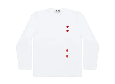 COMME des GARCONS PLAY CDG Unisex Printed T-Shirt AX-T339-051 "White"