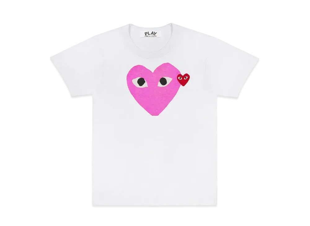 COMME des GARCONS PLAY CDG AX-T106-051 "Pink"