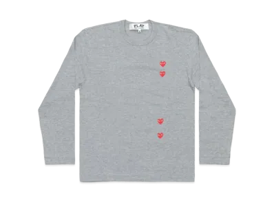 COMME des GARCONS PLAY CDG Unisex Printed T-Shirt AX-T339-051 "Top Gray"