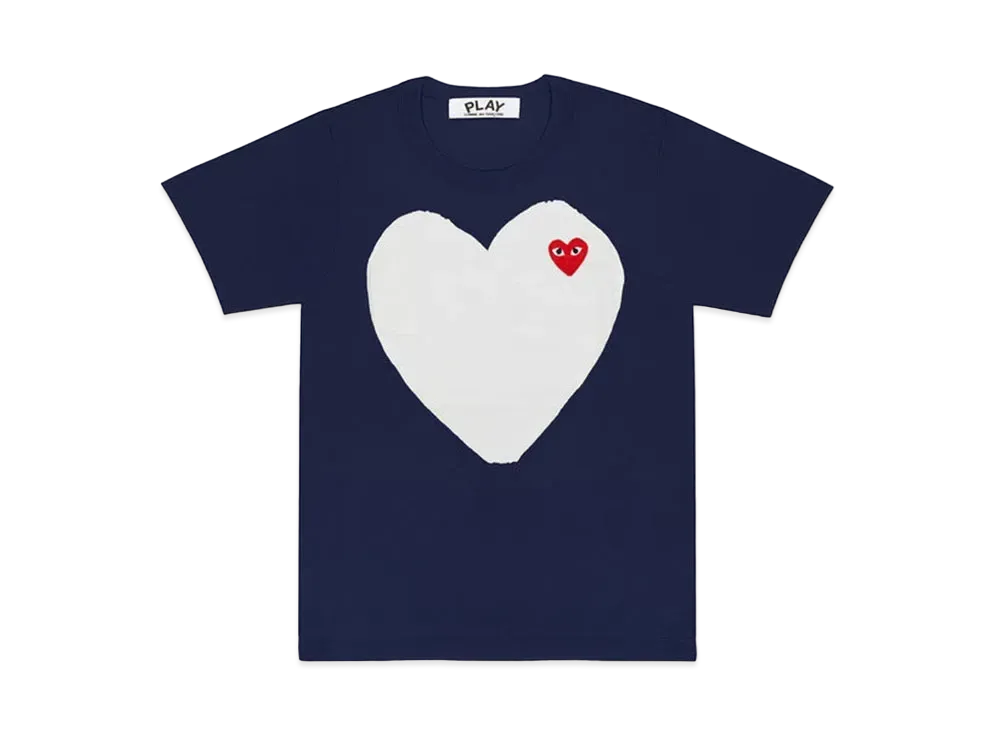 COMME des GARCONS PLAY CDG AX-T184-051 "Navy"