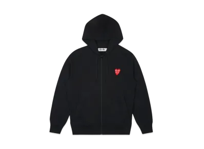 COMME des GARCONS PLAY CDG Double Red Heart Hoodie "Black"