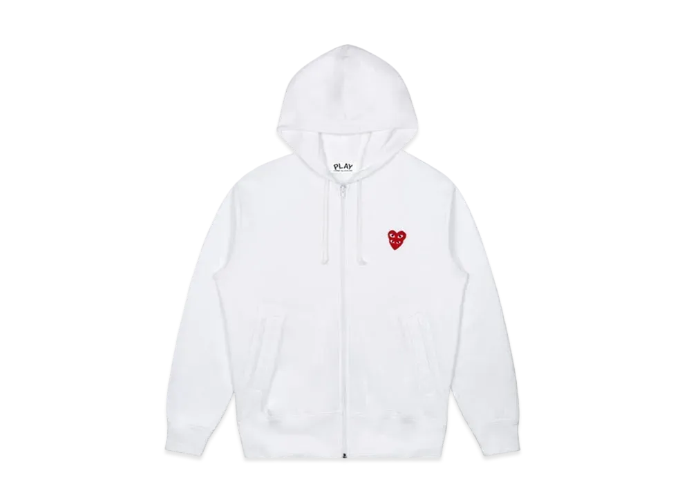 COMME des GARCONS PLAY CDG Double Red Heart Hoodie "White"