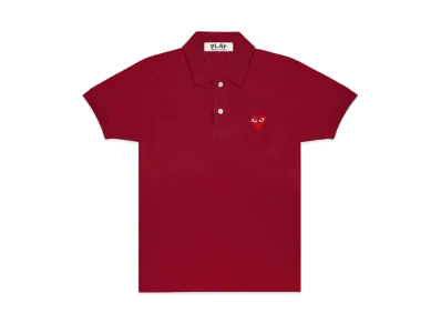 COMME des GARCONS PLAY CDG Polo Shirt "Burgundy"