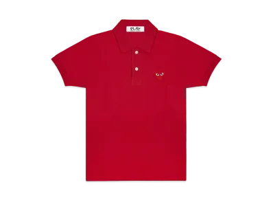 COMME des GARCONS PLAY CDG Polo Shirt "Red"