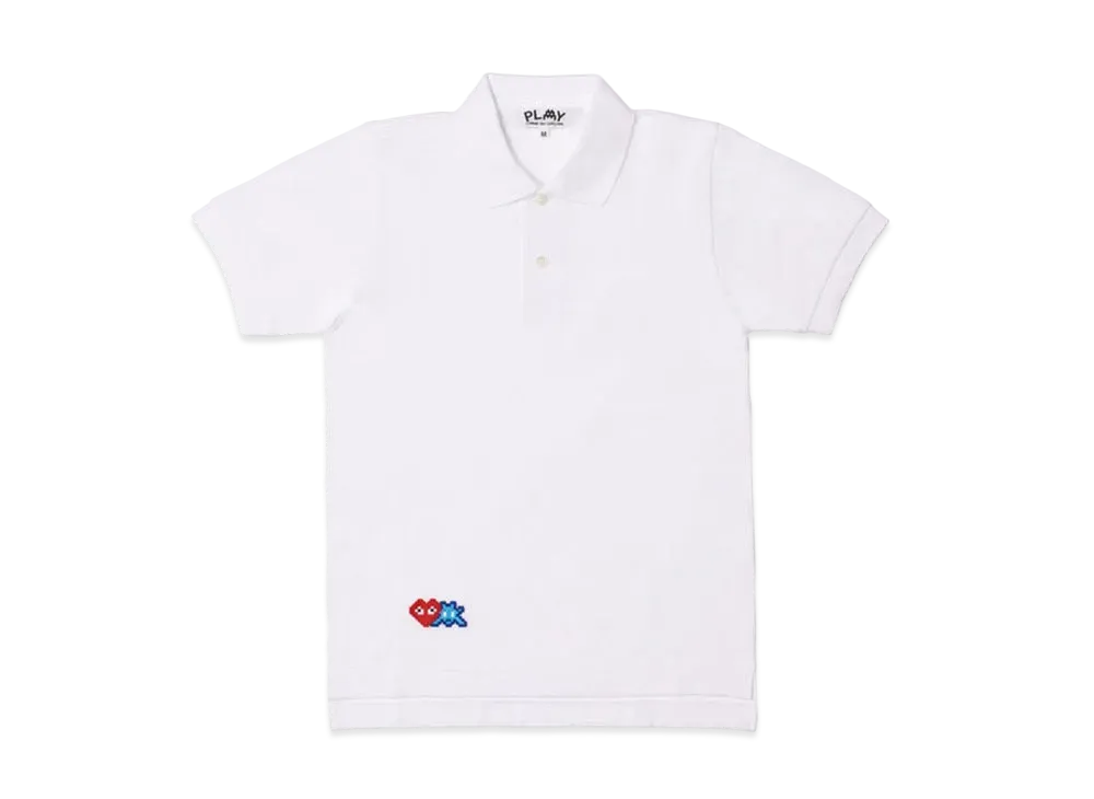 COMME des GARCONS PLAY CDG Invader Polo Shirt "White"