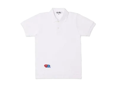 COMME des GARCONS PLAY CDG Invader Polo Shirt "White"