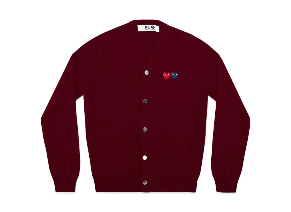 COMME des GARCONS PLAY CDG AX-N058-051 "Burgundy/Blue"
